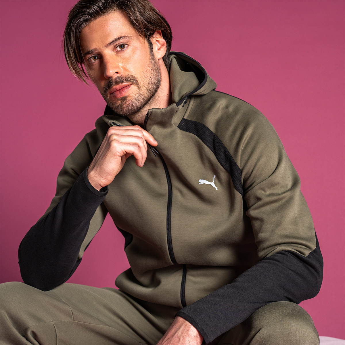 PUMA EVOSTRIPE FZ Дуксер со качулка DK