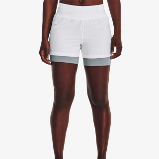 UNDER ARMOUR UA RUN STAMINA 2IN1 SHORT-WHT 