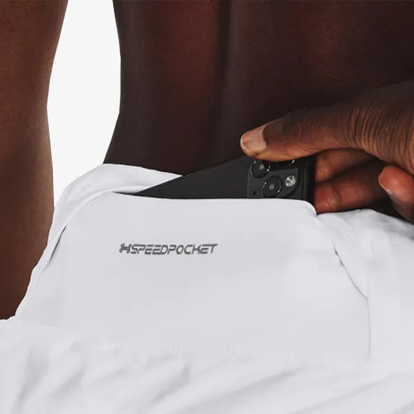 UNDER ARMOUR UA RUN STAMINA 2IN1 SHORT-WHT 