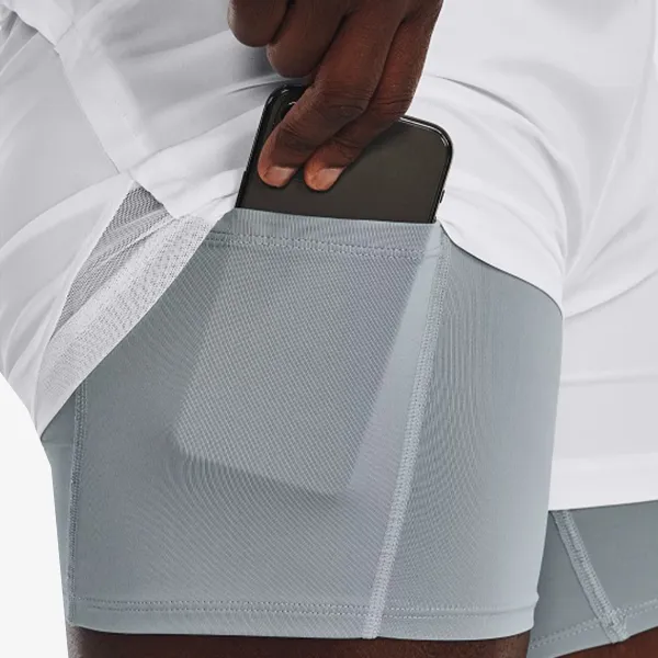 UNDER ARMOUR UA RUN STAMINA 2IN1 SHORT-WHT 