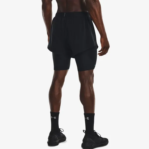 UNDER ARMOUR UA SMARTFORM RUSH 2/1 SHORTS-BLK 