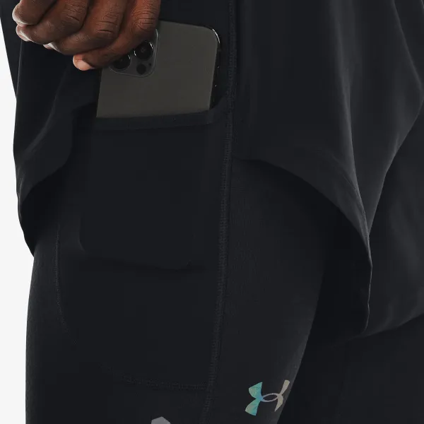 UNDER ARMOUR UA SMARTFORM RUSH 2/1 SHORTS-BLK 