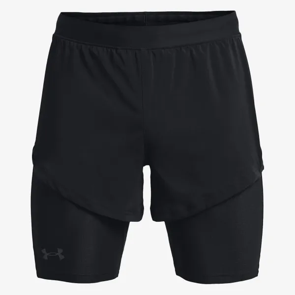 UNDER ARMOUR UA SMARTFORM RUSH 2/1 SHORTS-BLK 