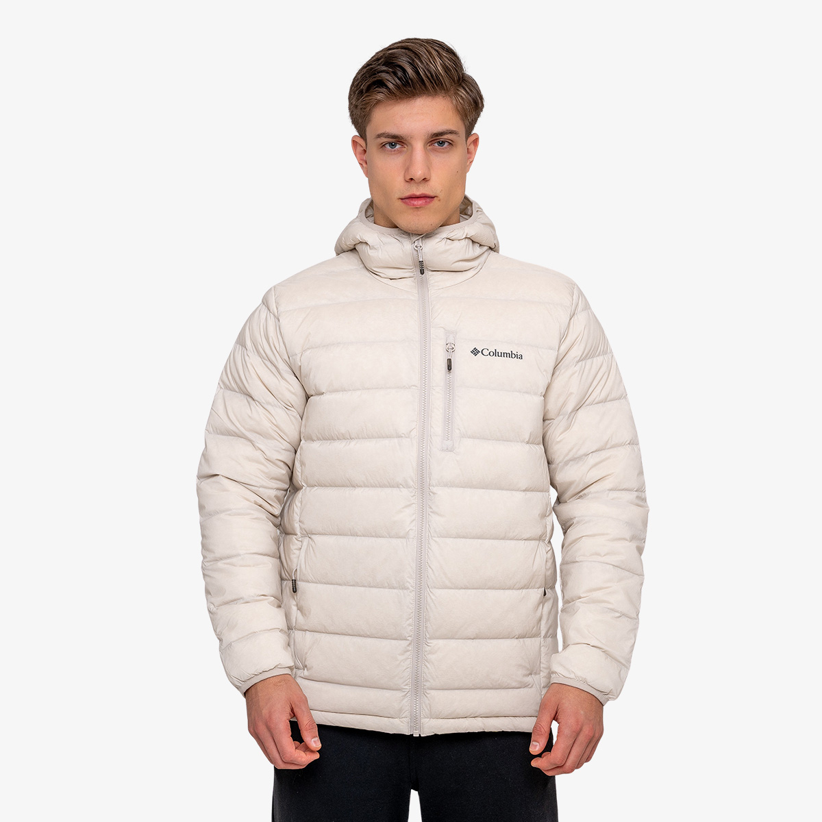 Columbia Drift Peak™ Stretch Down Hooded Jacket 
