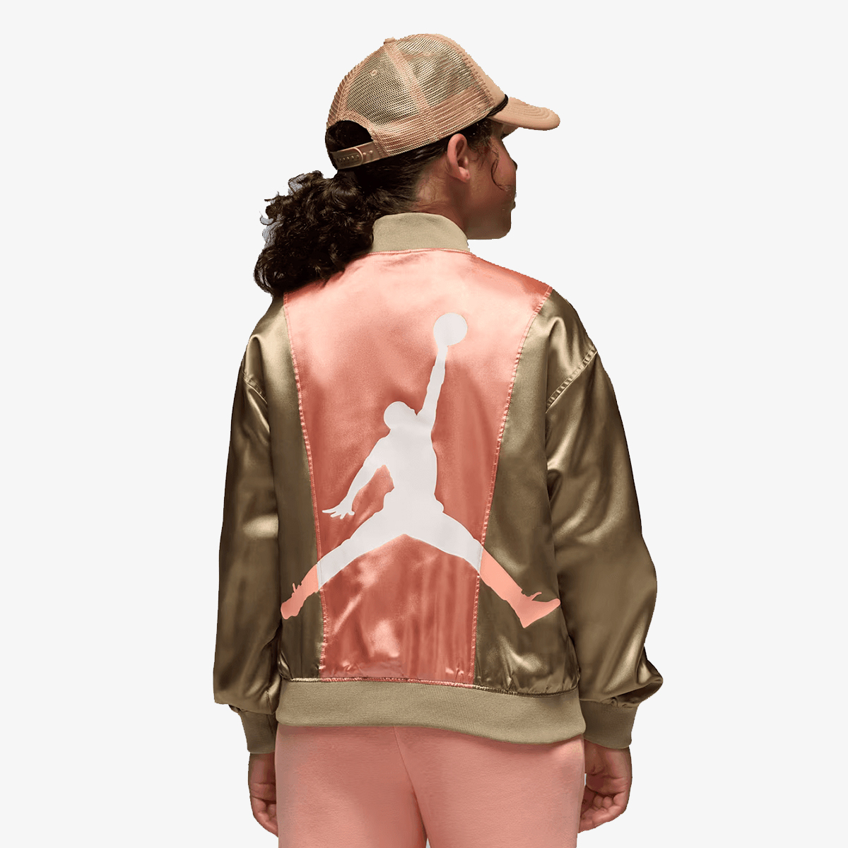 Nike JDG COLOR BLOCKED SATIN BOMBER 