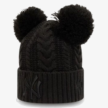 NEW ERA CHYT DOUBLE POM CUFF KNIT NEYYAN BLK 