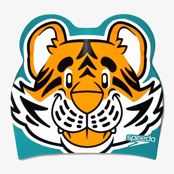 Speedo PRINTED CHARACTER CAP IU LTS ORANGE/GREE 
