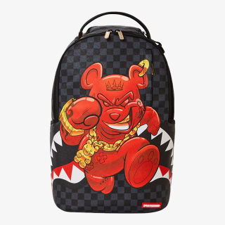 SPRAYGROUND DIABLO BEAR OTR GREY CHECKER DLXR BACKPA 