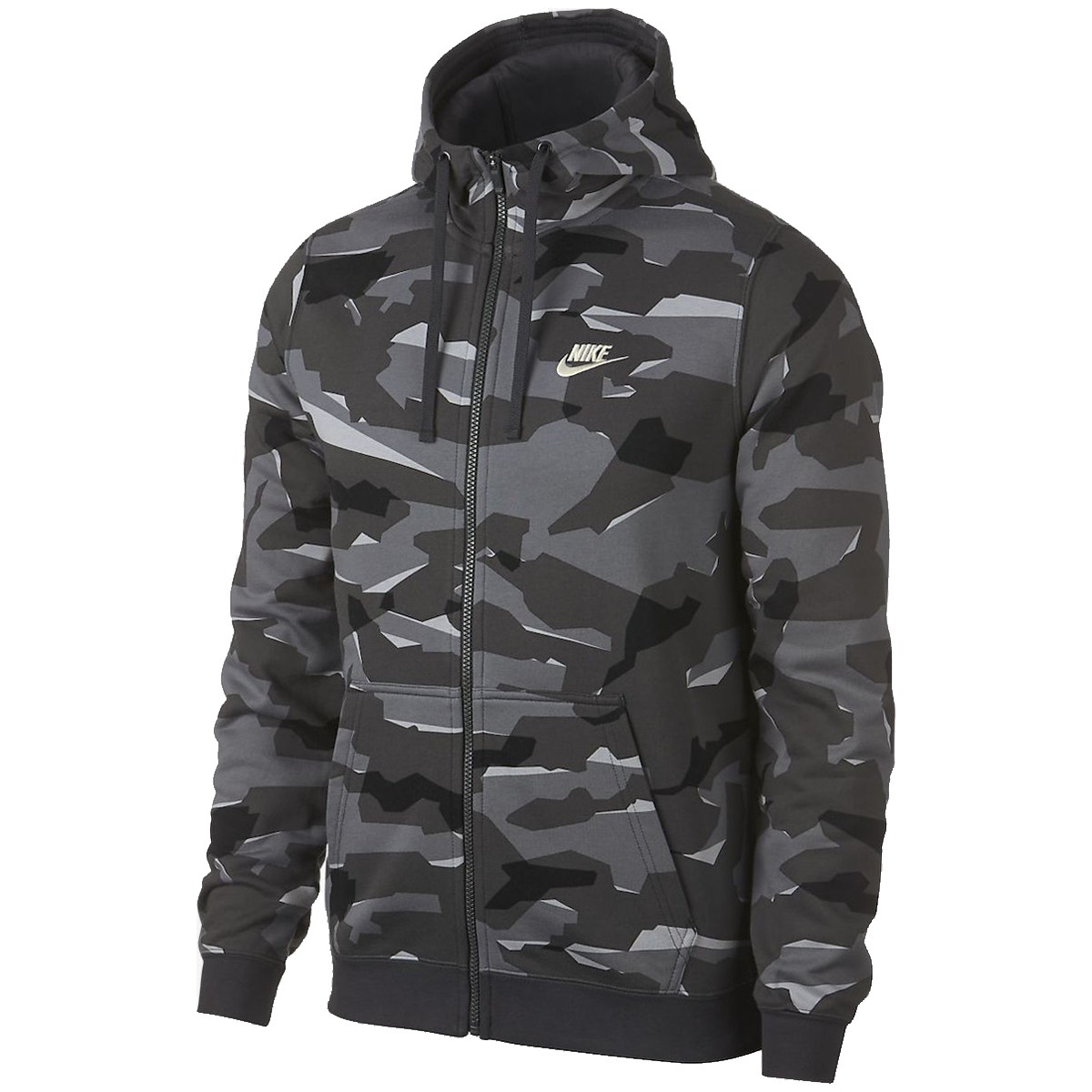 Nike m nsw club camo hoodie fz ft new arrivals