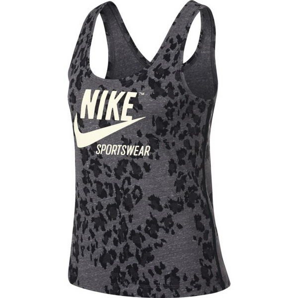 Nike W NSW GYM VNTG TANK LEOPARD 