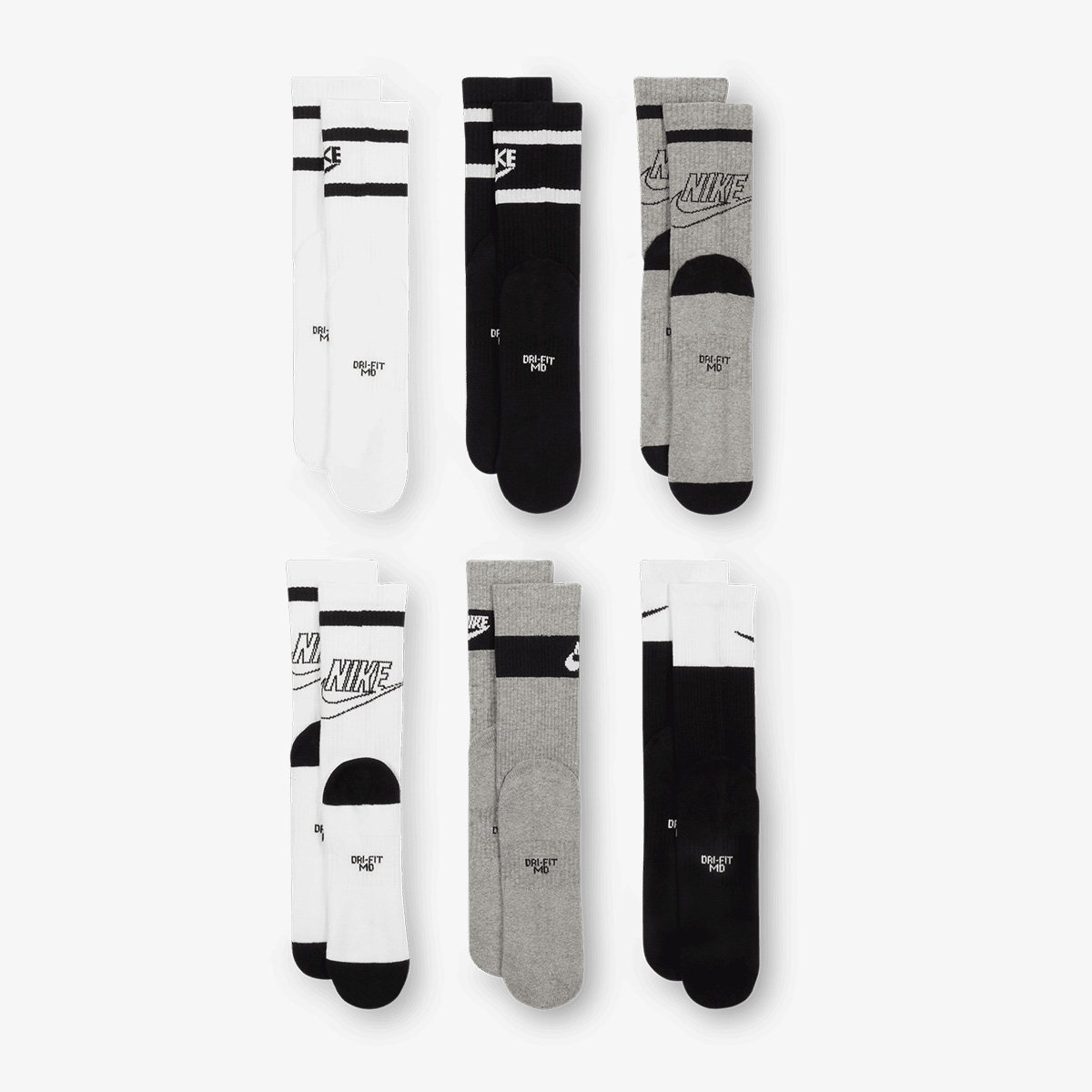 Nike Y NK EVERYDAY CUSH CREW 6PR -GFX2 