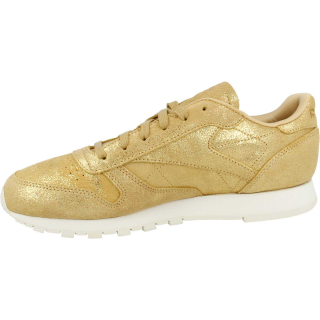 Reebok CL LTHR SHIMMER XJ GOLD/CHALK 