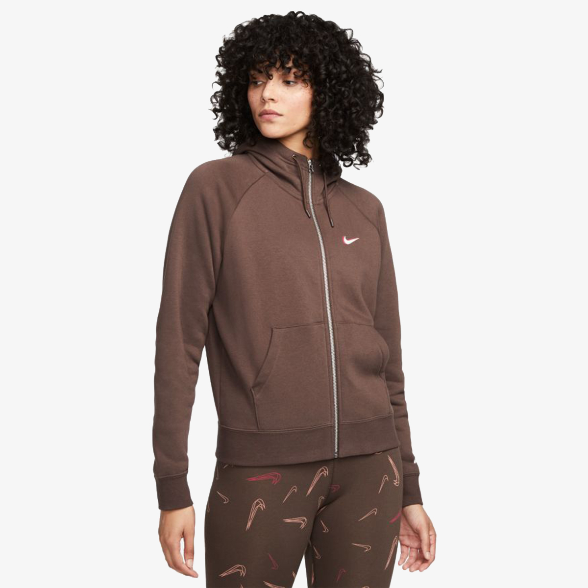 Nike W NSW FZ HOODIE BB FLC PRNT 