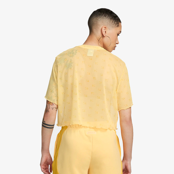 NIKE W NSW AIR AOP MESH SS CROP TOP 