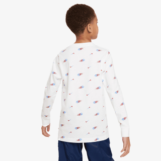 NIKE K NSW LS TEE AOP BRANDMARK 