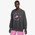 Nike W NSW PHNX FLC OS CREW PRNT SU 