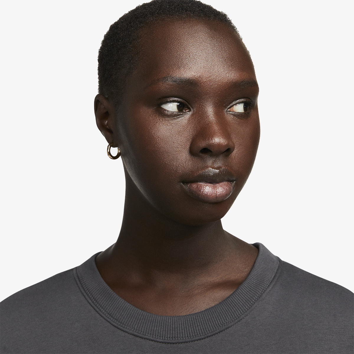 Nike W NSW PHNX FLC OS CREW PRNT SU 