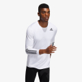 adidas TECHFIT 3-STRIPES FITTED LONG-SLEEVE 
