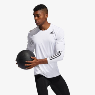 adidas TECHFIT 3-STRIPES FITTED LONG-SLEEVE 