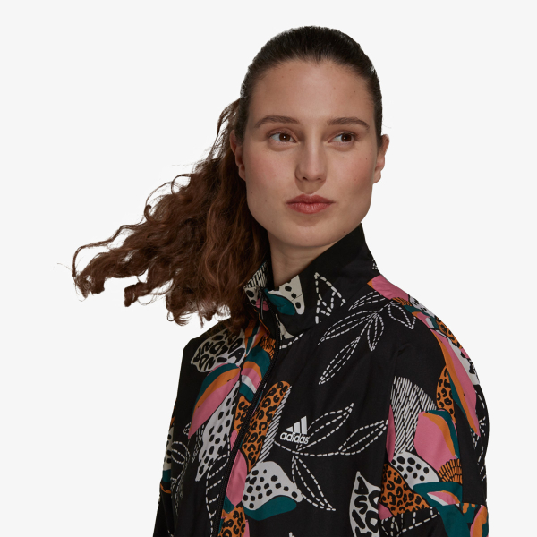 adidas Farm Rio Print Relaxed Lightweight Windbreaker 