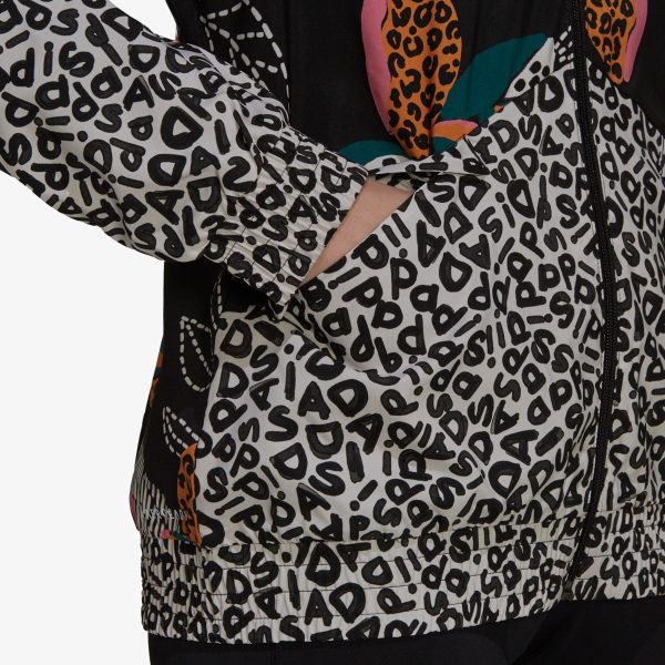 adidas Farm Rio Print Relaxed Lightweight Windbreaker 