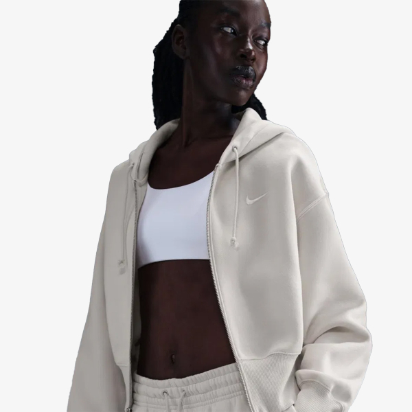 Nike W NSW PHNX FLC LSE CROP FZ HDY 