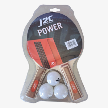 J2C TWO STAR RACKETS WITH BALL SET 