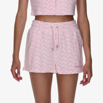 Juicy Couture TOWELLING SHORT WITH MONOGRAM 