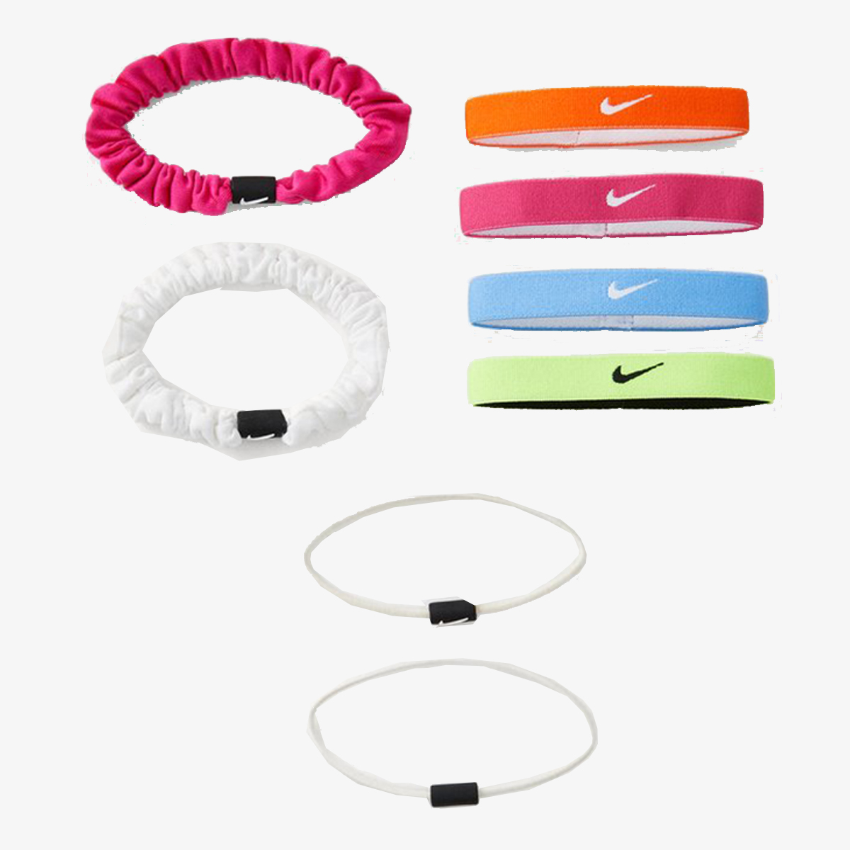 Nike NIKE FLEX CLASSIC MIXED HAIR TIES 8PK 