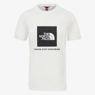 THE NORTH FACE M SS RAG RED BOX TEE TNF WHITE 