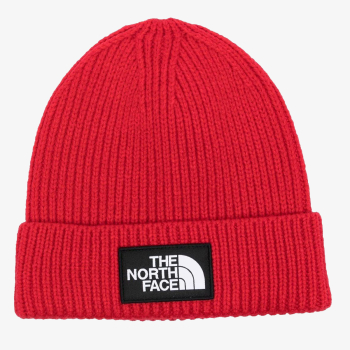 THE NORTH FACE TNF LOGO BOX CUFFED BEANIE TNF RED 