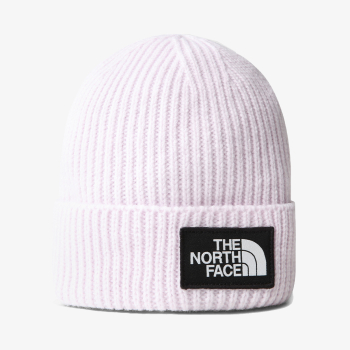 THE NORTH FACE TNF LOGO BOX CUFFED BEANIE LAVENDER FOG 