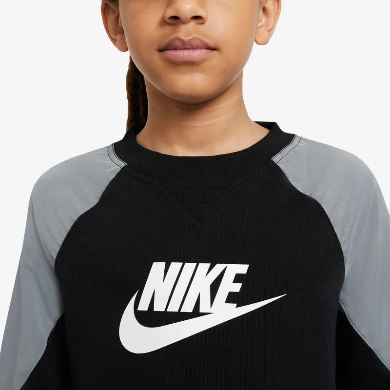 NIKE B NSW MIXED MATERIAL CREW FT 