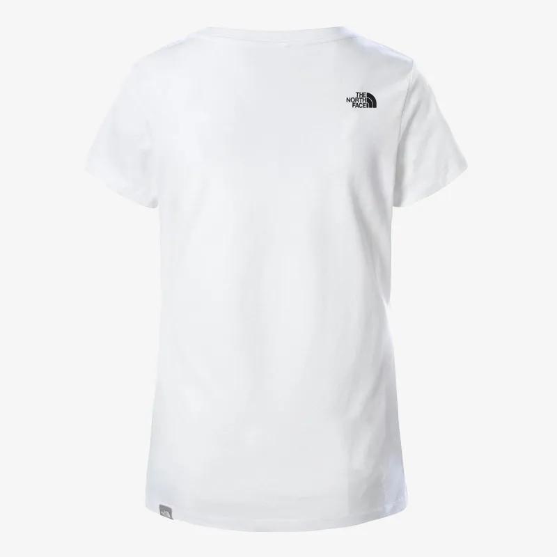 THE NORTH FACE W S/S NSE TEE TNFWHITE/TNFRED 
